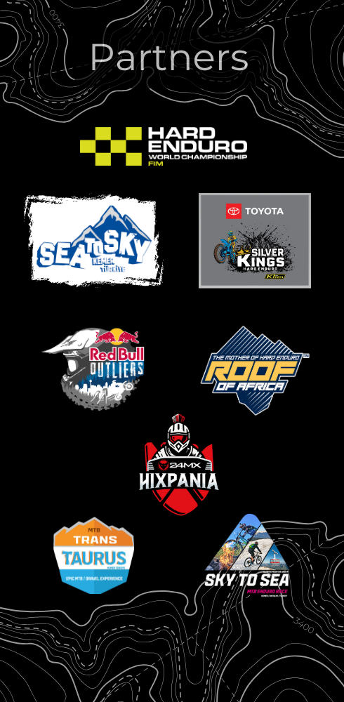 Logos verschiedener Partnerorganisationen auf schwarzem Hintergrund.